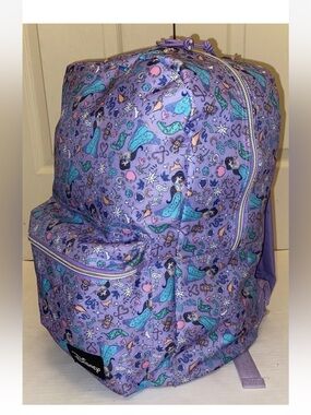 Disney Jasmine Lavender Princess Pattern Backpack
